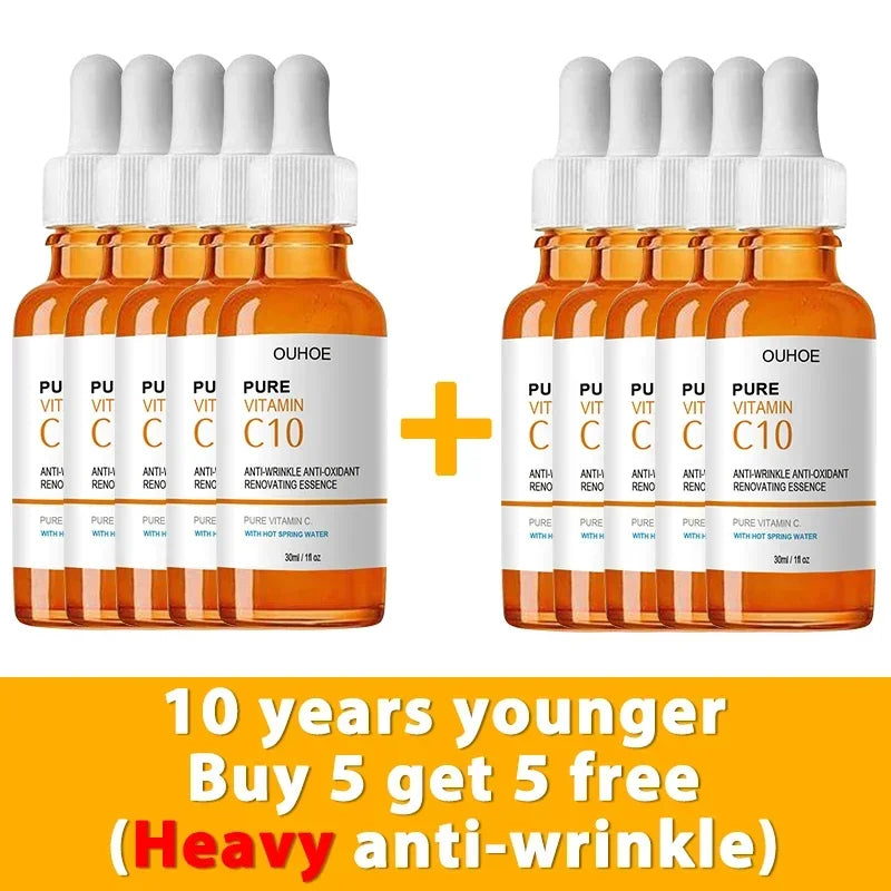 Vitamin C Face Serum – Anti-Wrinkle Lifting Essence for Firming, Brightening & Fine Line Reduction – Anti-Aging Skincare Treatment