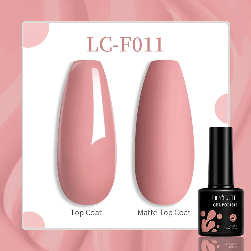 7ml Brown Earth Tone Gel Nail Polish – Coffee Color Series UV Soak-Off Varnish for Autumn & Winter