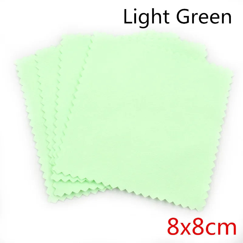 10pcs Silver Polishing Cloths – Soft Jewelry Cleaning Wipes for Silver, Gold, and Metal Accessories