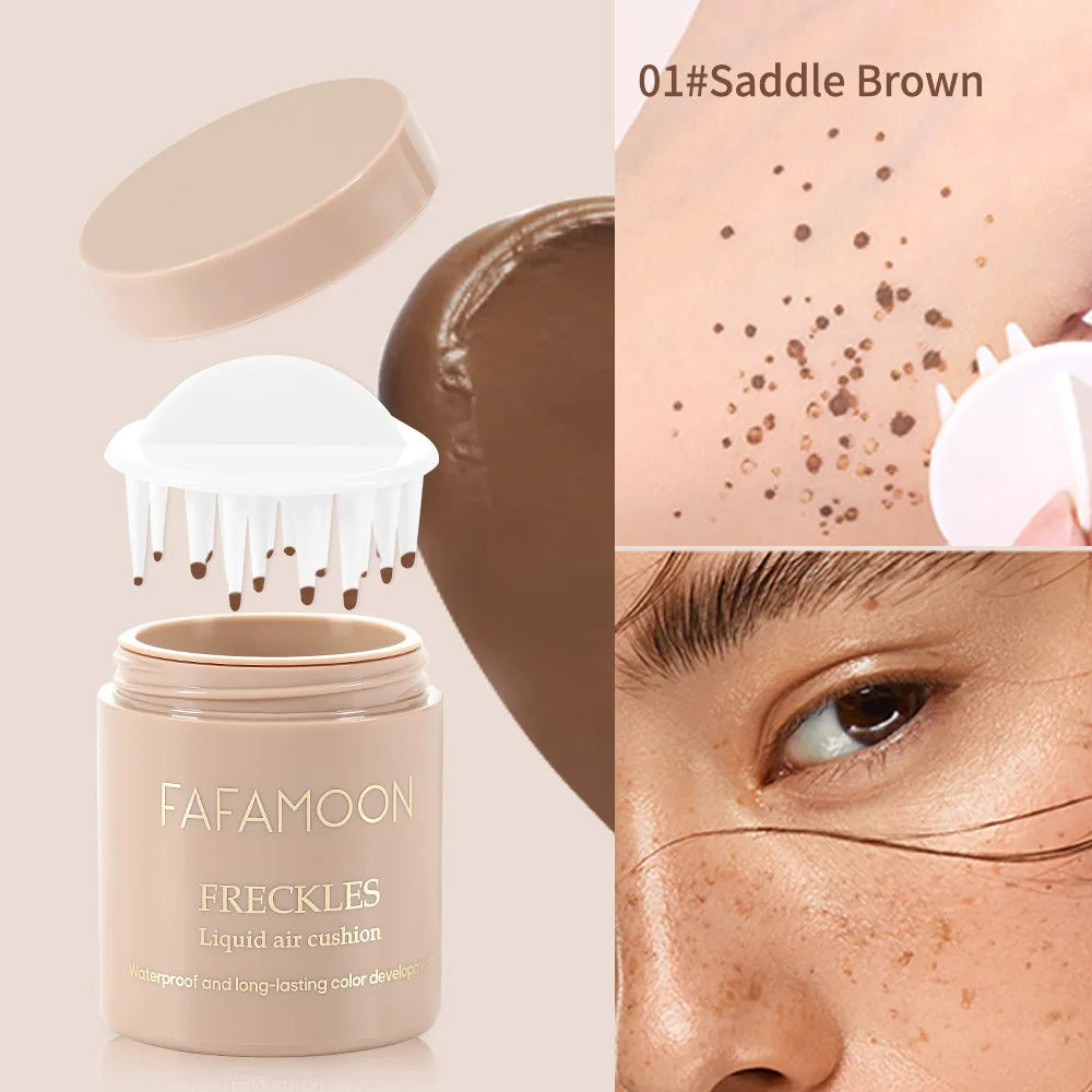 Air Cushion Freckle Stamp Kit – Natural-Looking Freckles for Face & Body, Waterproof Makeup