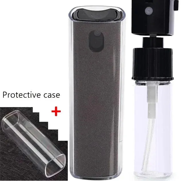 2-in-1 Microfiber Screen Cleaner Spray Bottle – Portable Cleaning Tool for Phone, Tablet, Laptop & TV Screens