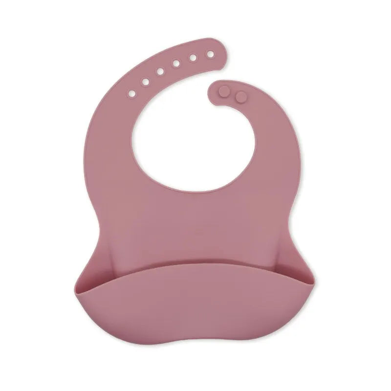 Waterproof Silicone Baby Bib – Adjustable Soft Cartoon Bib for Toddlers (1–3Y, Unisex)