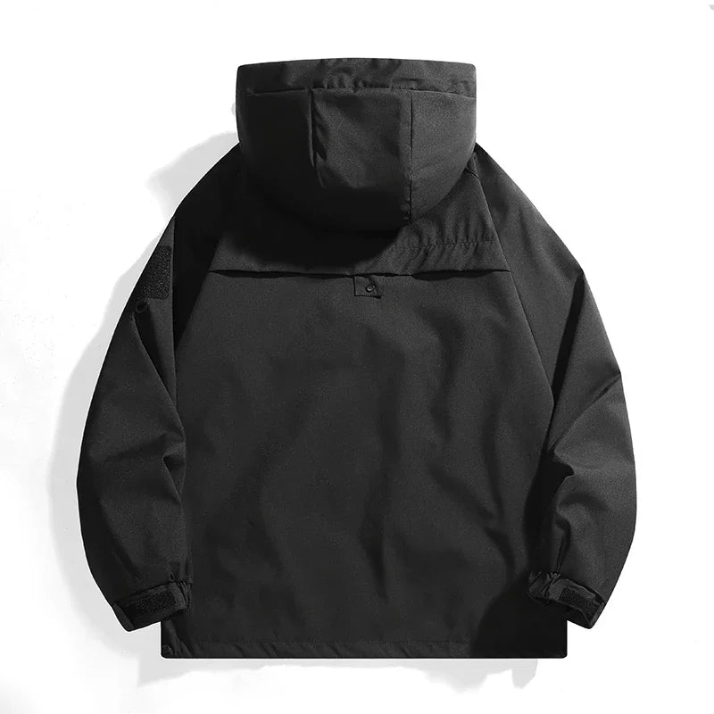 Unisex Waterproof Outdoor Windbreaker Jacket – Lightweight Hooded Coat for Hiking, Camping, Fishing & Daily Wear (Spring & Autumn)