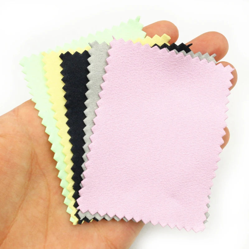 10pcs Silver Polishing Cloths – Soft Jewelry Cleaning Wipes for Silver, Gold, and Metal Accessories