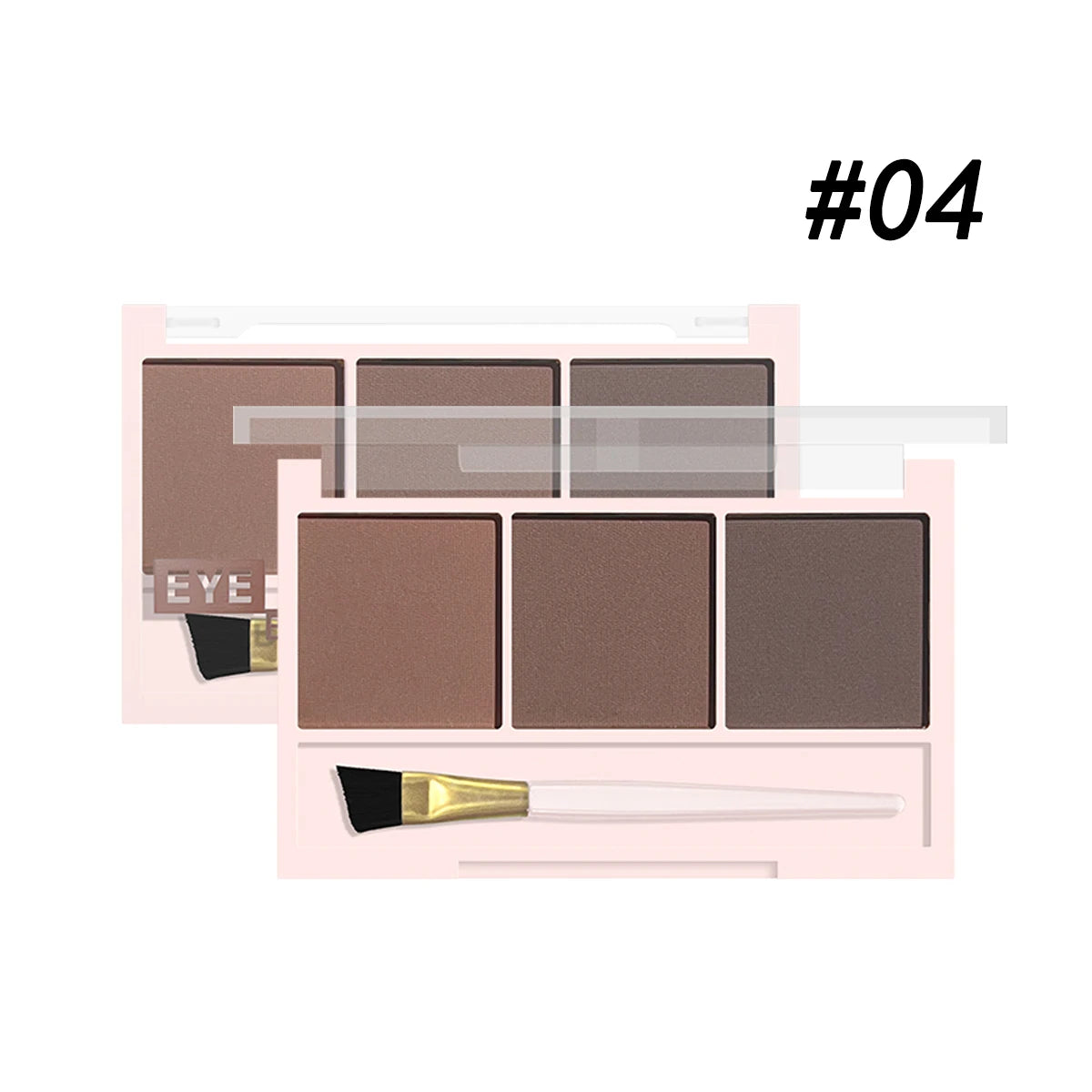 3-Color Brow Powder Set with Brush – Long-Lasting, Natural Definition for Fuller, Sculpted Brows
