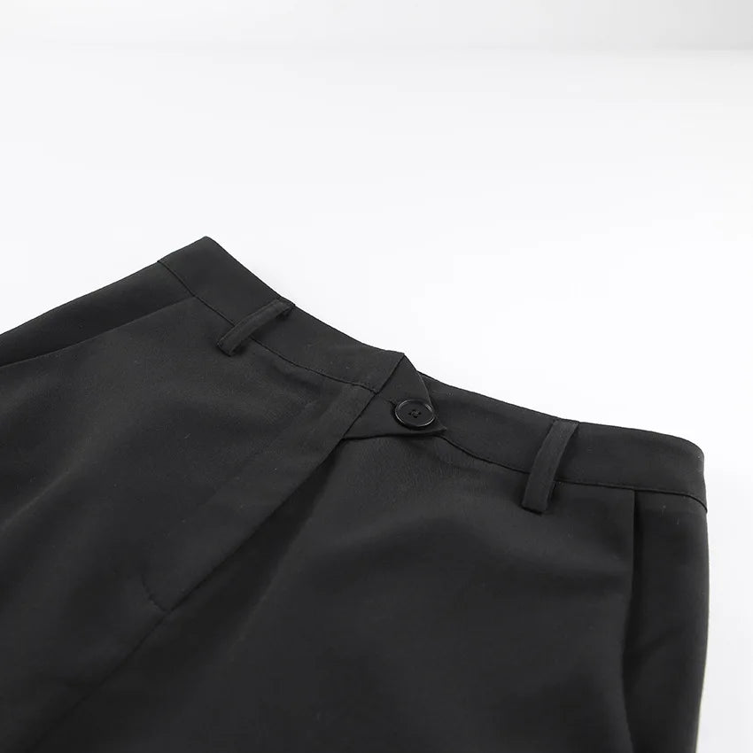 Women's Vintage High Waist Split Long Skirt – Casual Cotton Blend Buttoned Maxi for Spring and Summer