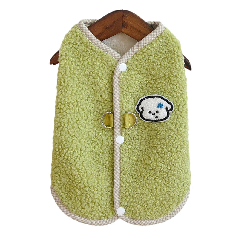 Winter Fleece Dog Coat – Soft Thick Warm Vest for Small & Medium Dogs, Chihuahua, French Bulldog, Yorkie Pet Clothes