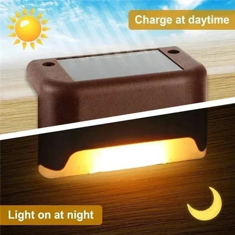 Solar LED Deck Lights – Waterproof Outdoor Step Lamps for Patio, Garden, and Stairs (1/4/8/12 pcs)