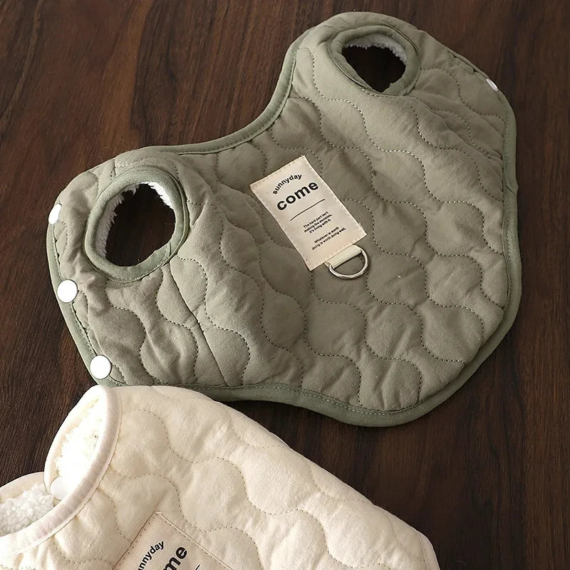 Winter Warm Dog Coat – Windproof Thicken Pet Jacket for Small & Medium Dogs and Cats, Plush Fleece Outfit for Cold Weather