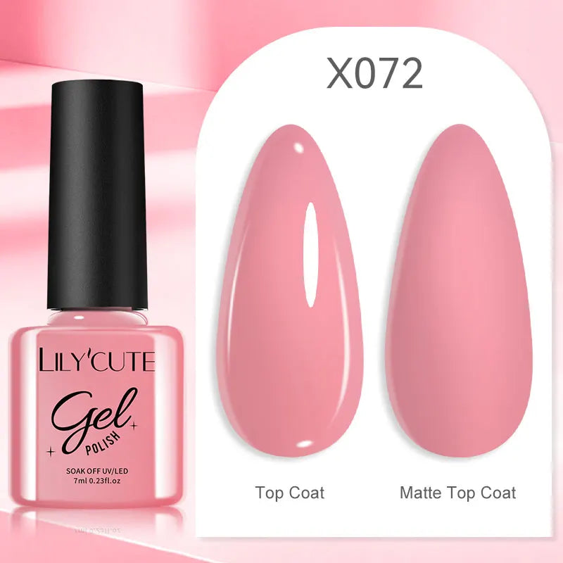 7ml Brown, Red & Purple Nail Gel Polish – Coffee Color Series Semi-Permanent Soak-Off UV Gel for Nail Art
