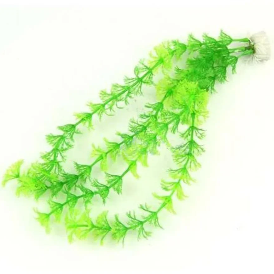 Artificial Green Grass Aquarium Decoration – Plastic Water Weeds Plant for Fish Tank Landscaping
