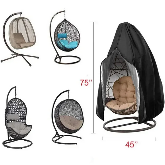 Waterproof Hanging Chair Cover – Anti-Dust Slipcover for Outdoor Swing Chairs