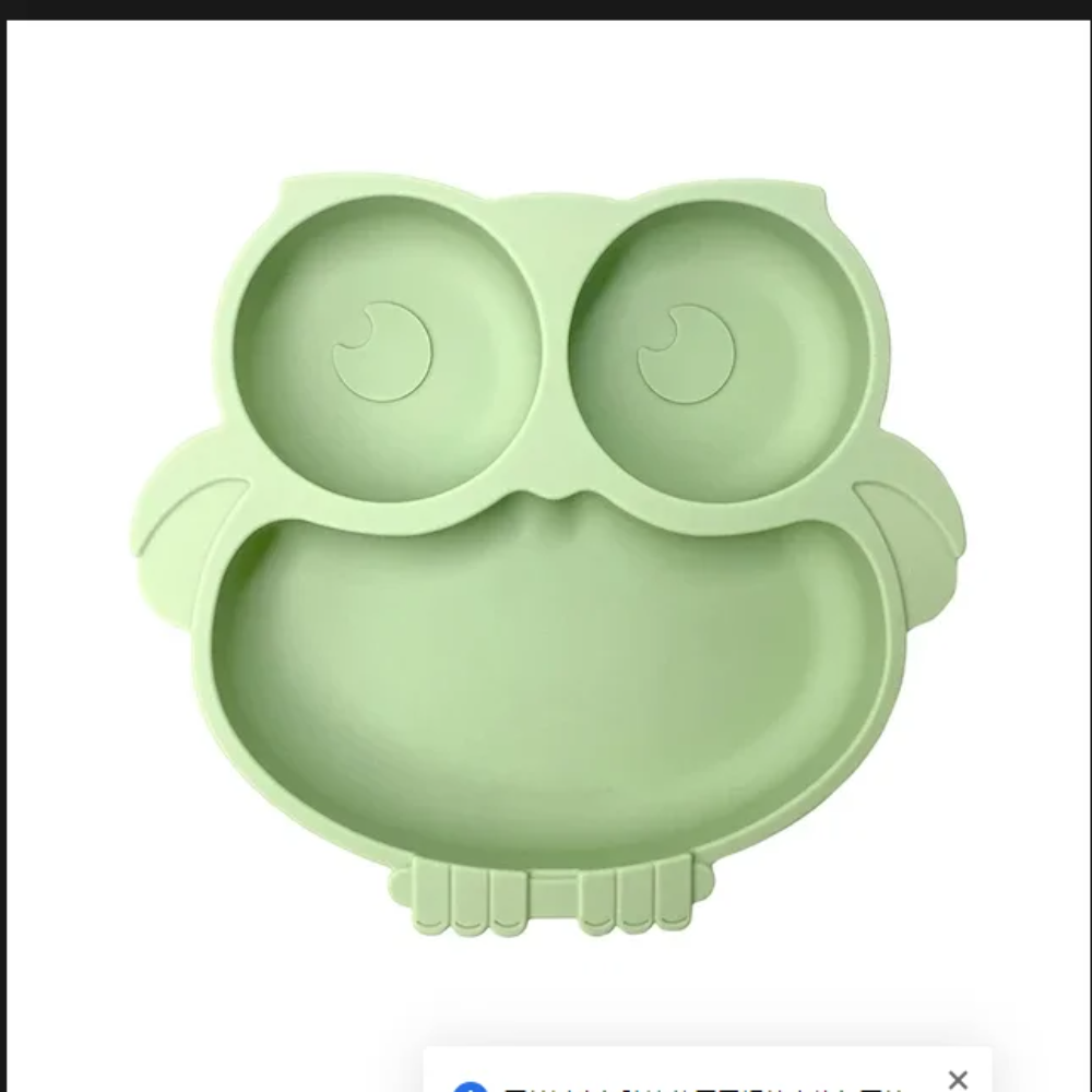 Baby Silicone Suction Plate – Smile Face Cartoon Toddler Tableware for Safe & Fun Feeding