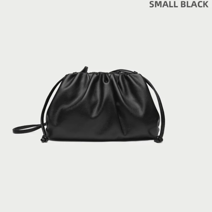 Soft PU Leather Hobo Bag – Women's Minimalist Shoulder & Crossbody Handbag with Hasp Closure