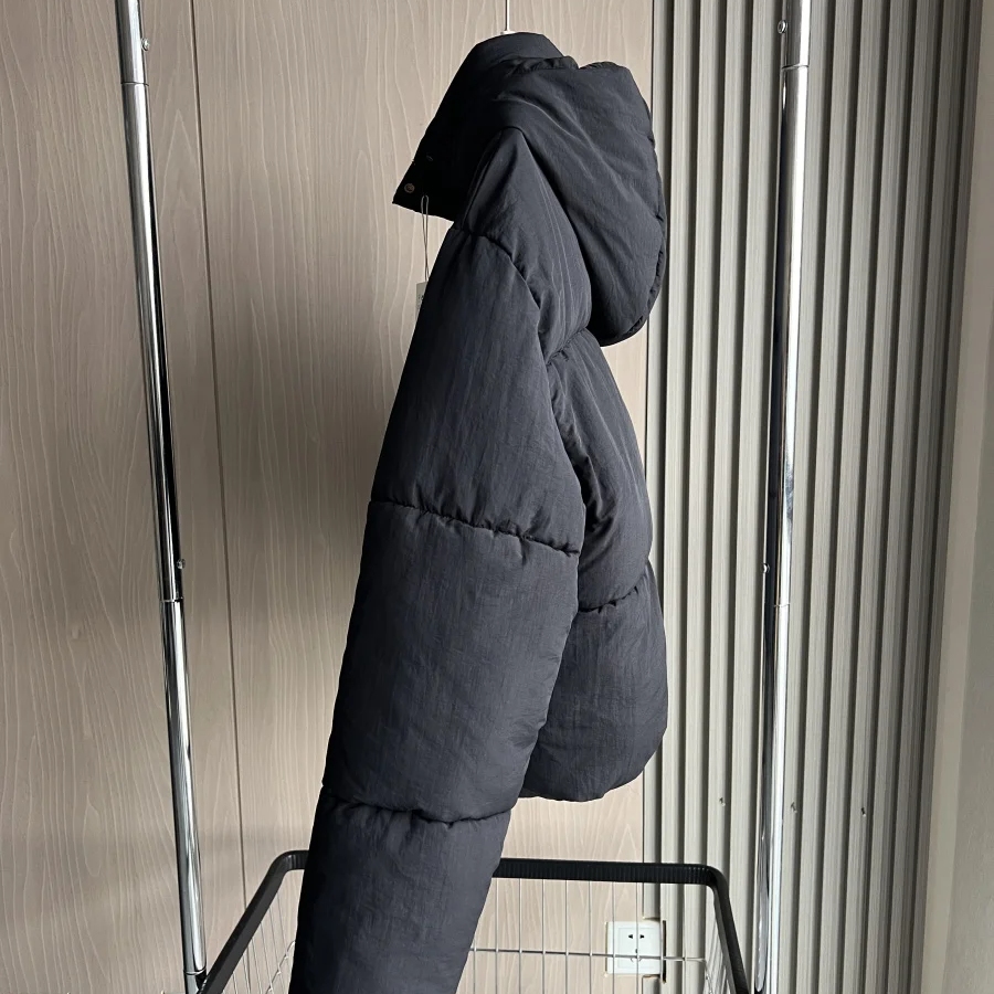 Waterproof Hooded Quilted Jacket – Short Thick Cotton-Padded Winter Coat