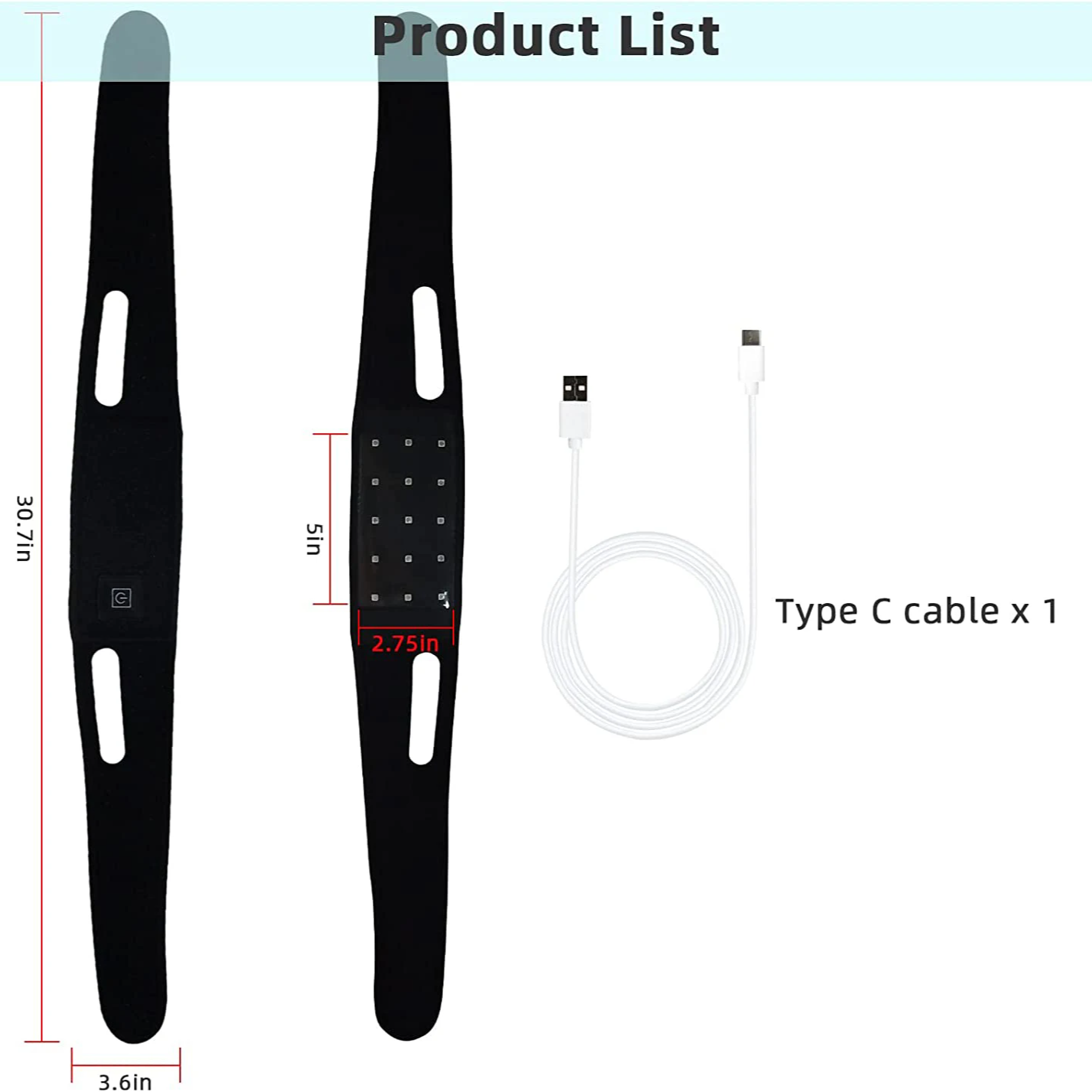 Wearable Red Light Therapy Belt for Neck and Chin – Infrared Lipo Laser Wrap for Pain Relief, Skin Rejuvenation, and Lifting
