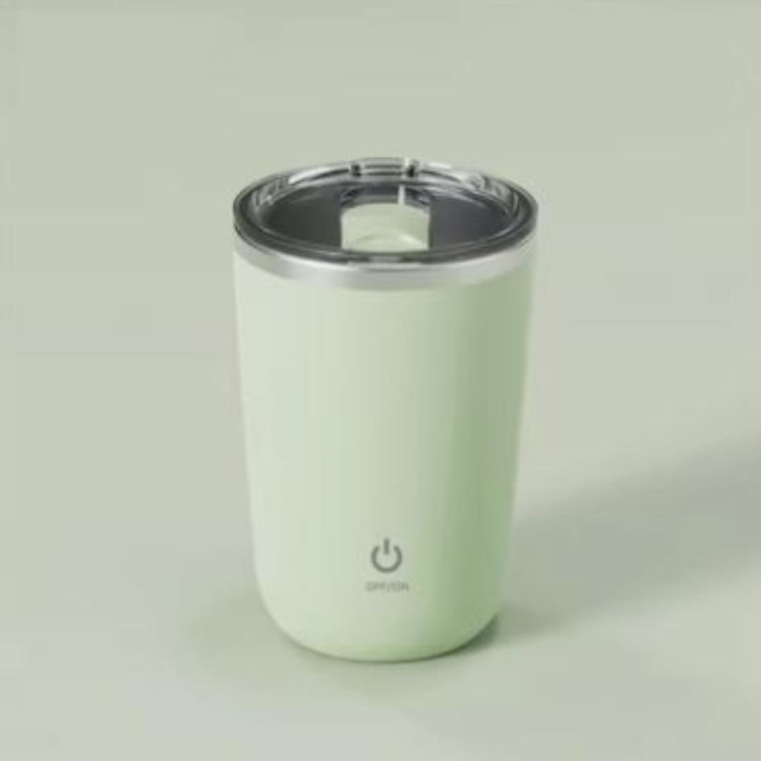 304 Stainless Steel Self-Stirring Mug – Rechargeable Automatic Magnetic Coffee Mixer Cup, 340ml Smart Water Bottle