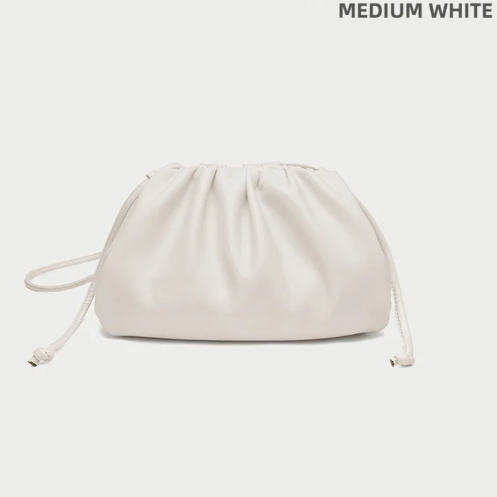 Soft PU Leather Hobo Bag – Women's Minimalist Shoulder & Crossbody Handbag with Hasp Closure