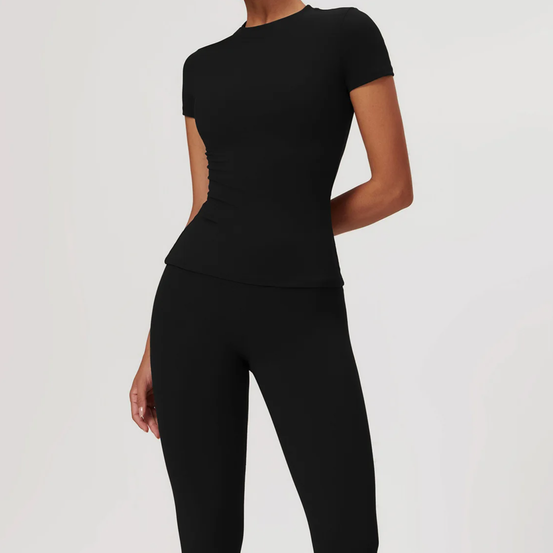 2PCS Women's Yoga Skirt Workout Set – Crop Top & High-Waist Leggings Fitness Sportswear for Gym & Active Training