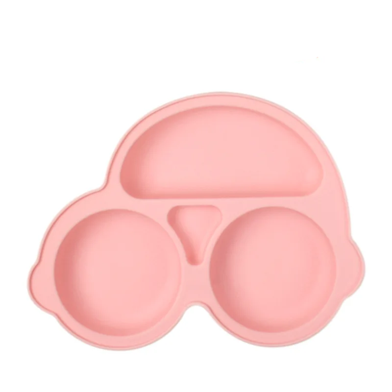 Baby Silicone Suction Plate – Smile Face Cartoon Toddler Tableware for Safe & Fun Feeding