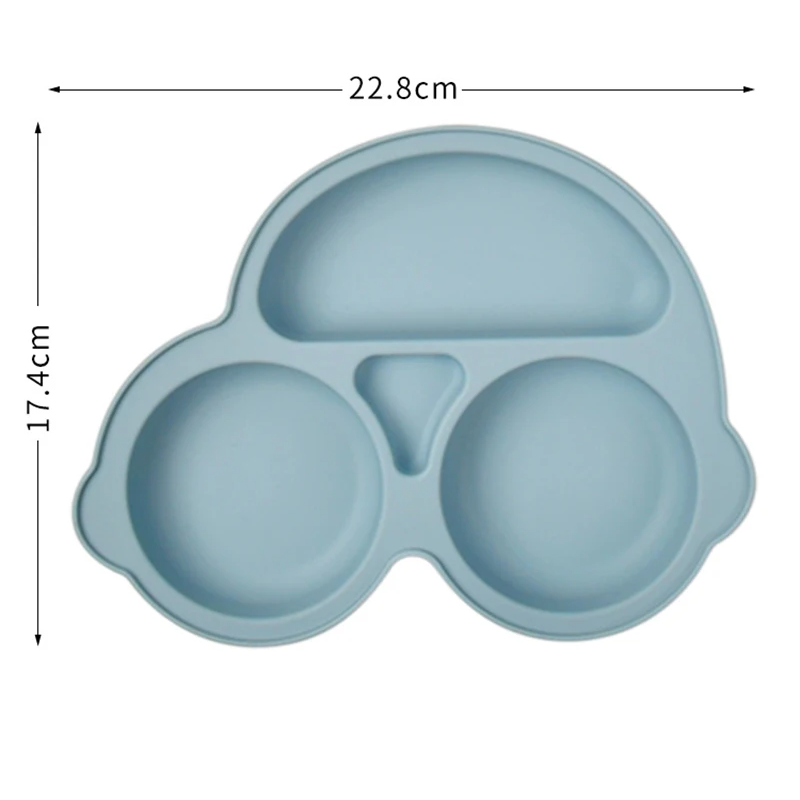 Baby Silicone Suction Plate – Smile Face Cartoon Toddler Tableware for Safe & Fun Feeding