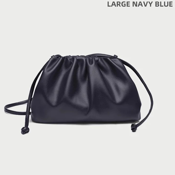 Soft PU Leather Hobo Bag – Women's Minimalist Shoulder & Crossbody Handbag with Hasp Closure