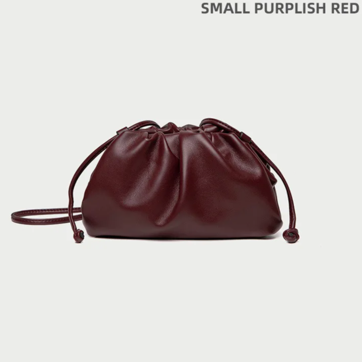 Soft PU Leather Hobo Bag – Women's Minimalist Shoulder & Crossbody Handbag with Hasp Closure