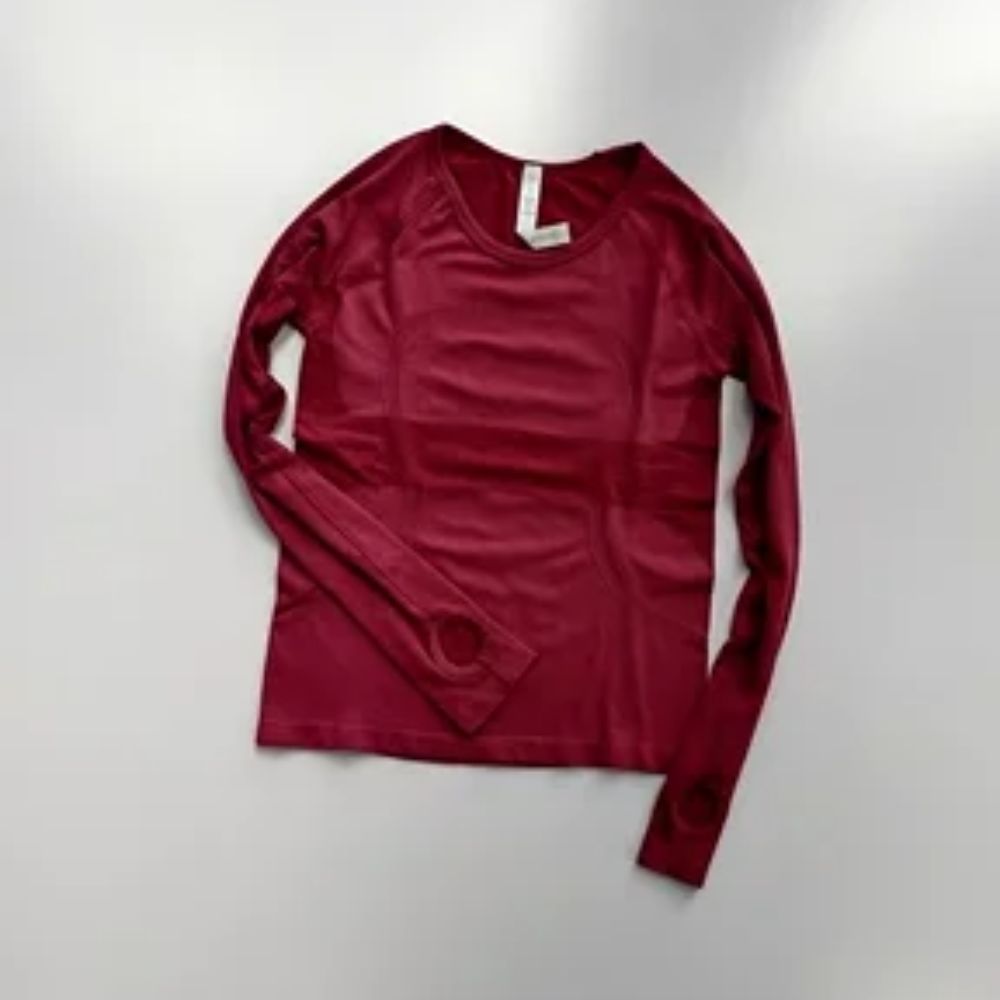 Women's Seamless Long Sleeve Yoga Top – Slim Fit Quick-Dry Fitness Shirt